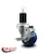 Service Caster 3'' Blue Poly Swivel 1-3/4'' Expanding Stem Caster with Brake SCC-EX20S314-PPUB-BLUE-TLB-134 - alternate 4